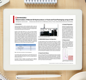 Shimadzu - Determination of mineral oil hydrocarbons in food